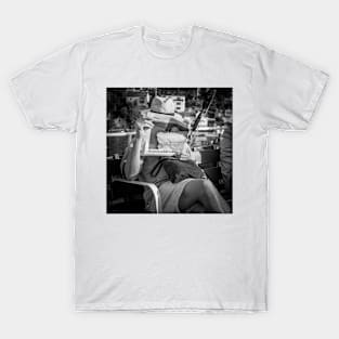 At an old steamboat a man traveling to the Swedish capital Stockholm T-Shirt